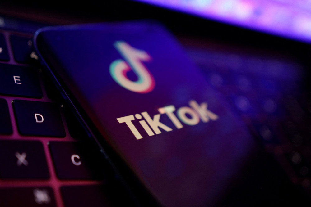 FILE PHOTO: Illustration shows TikTok app logo