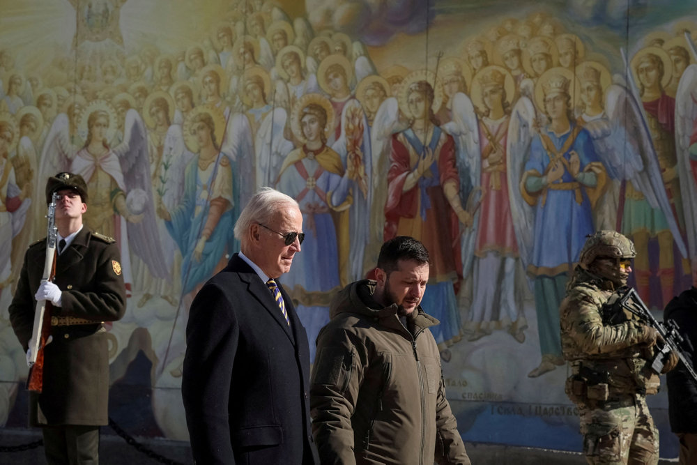 U.S. President Biden visits Kyiv