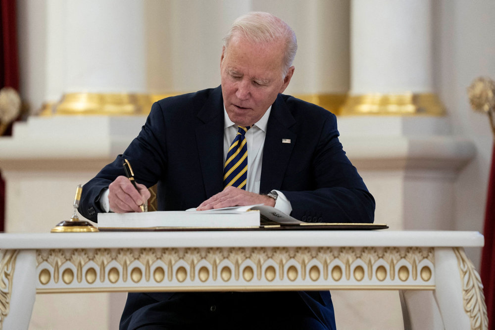 U.S. President Joe Biden visits Kyiv