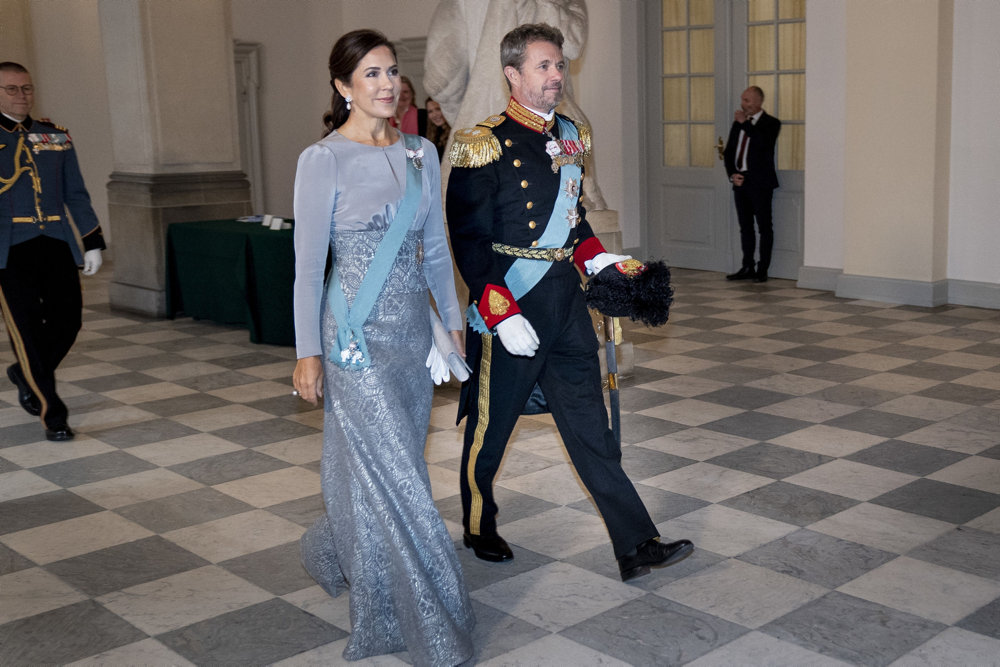 DENMARK New Year''s levee for diplomacy, Crown Prince Frederik, Crown Princess Mary