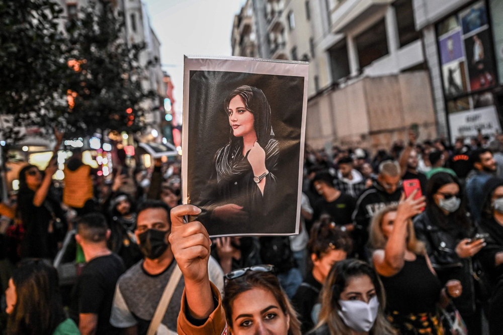 TURKEY-IRAN-WOMEN-RIGHTS-PROTEST-AFP PICTURES OF THE YEAR 2022