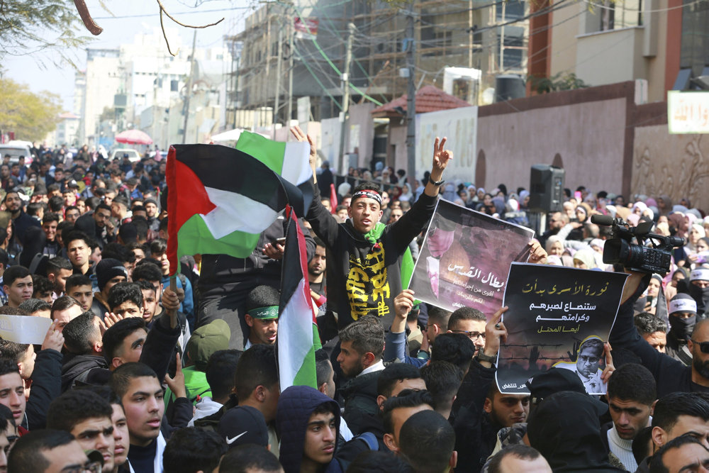 Protest in support of Jerusalem and the West Bank in Gaza