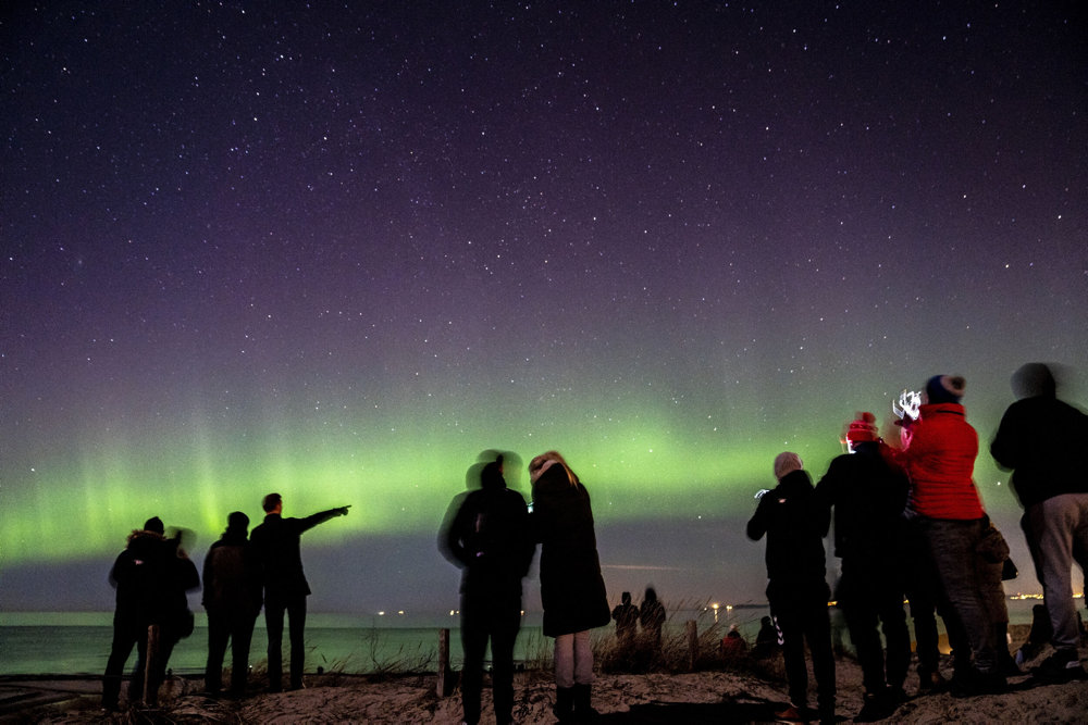 Nattehimmel med udsigt til nordlys