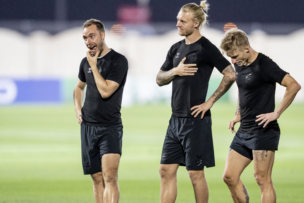 VM 2022: Dansk Mixed Zone og træning