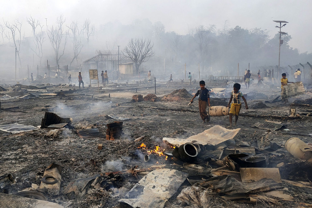 Bangladesh Fire Rohingya