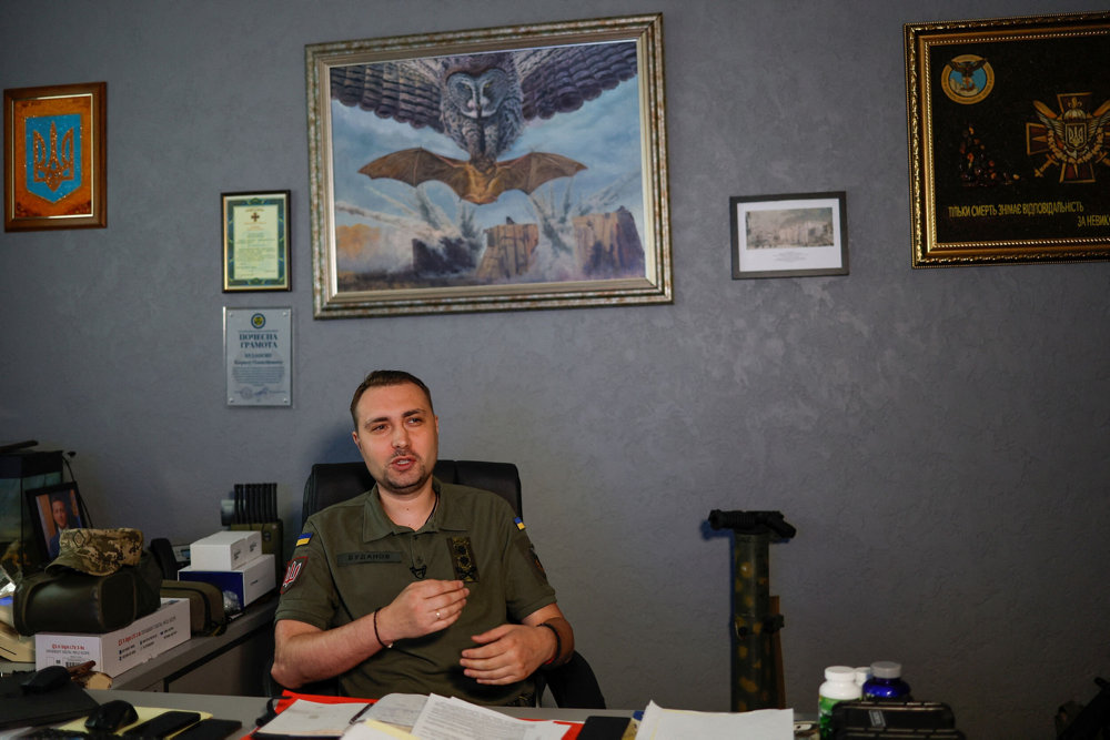 Ukraine''s Military Intelligence chief Budanov speaks during an interview with Reuters in Kyiv