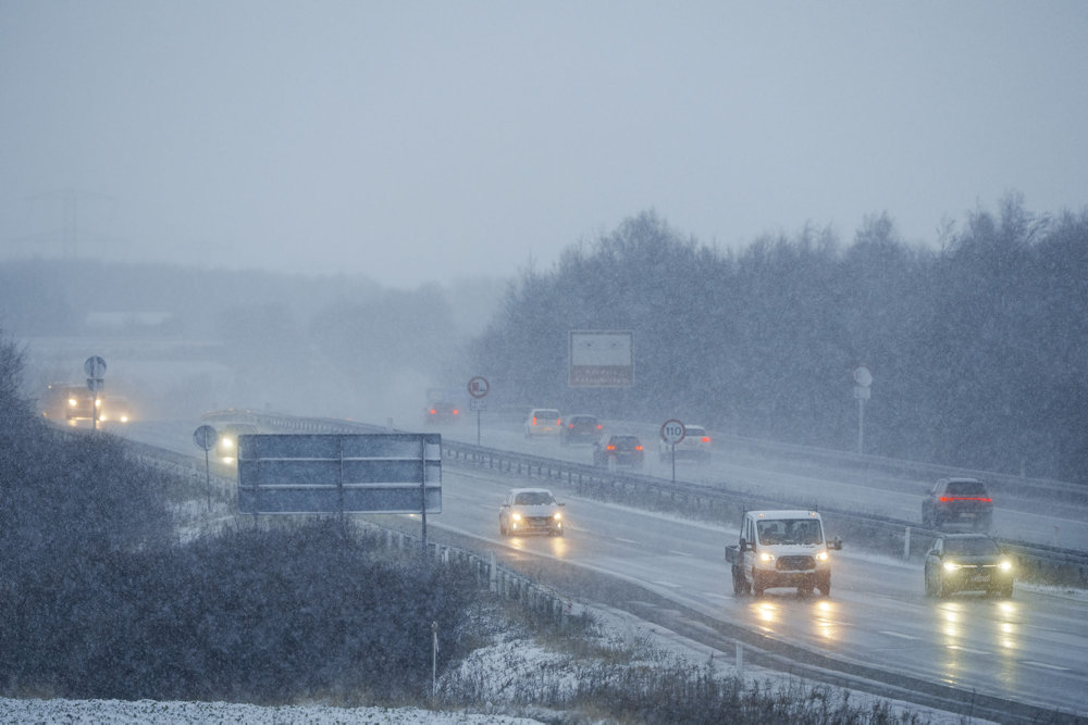 Snehvid morgen i Nordjylland