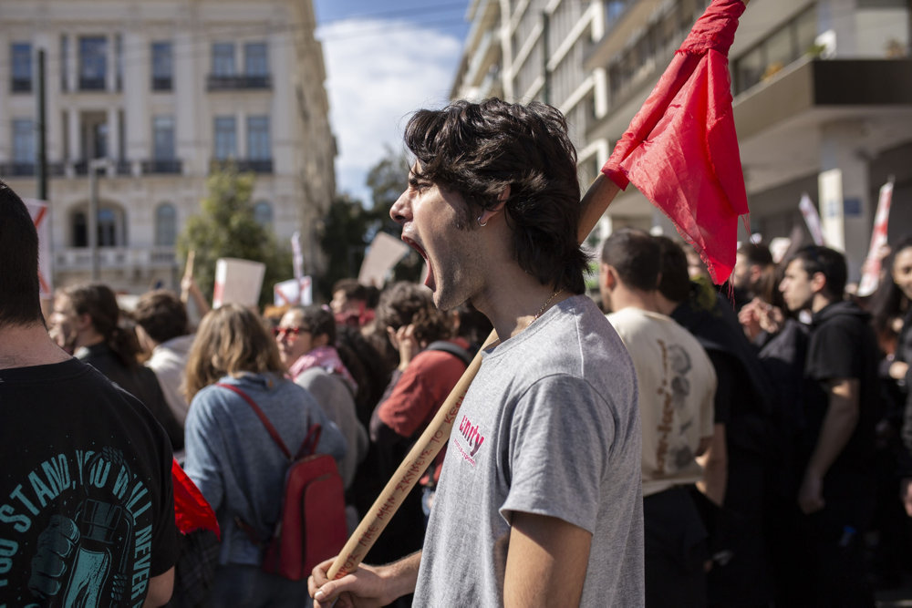 Protests after train accident