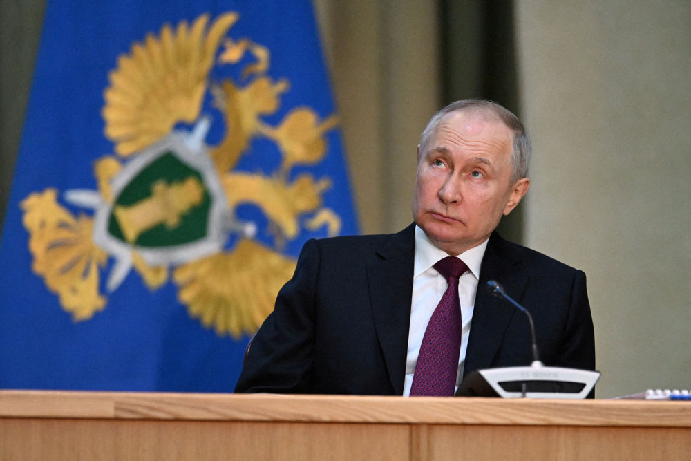 FILE PHOTO: Russia''s President Putin attends Prosecutor General collegium meeting in Moscow