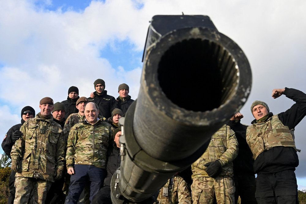 British army train Ukrainian troops