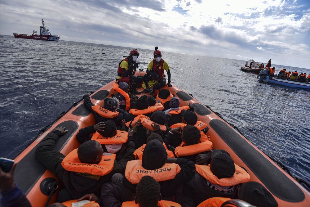 Open Arms'' vessel rescues 28 people in the Mediterranean Sea