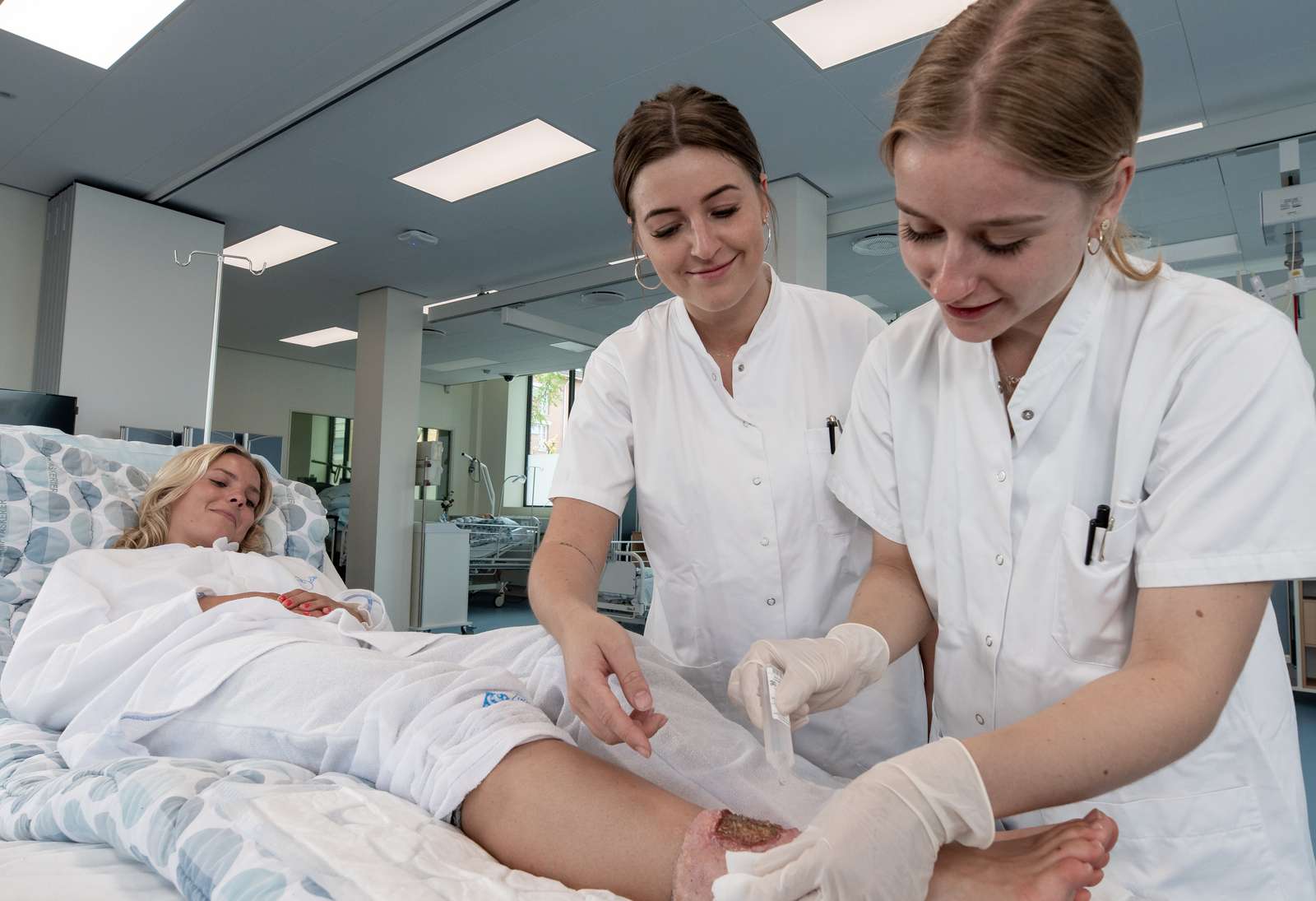 Sygeplejerskestuderende på Københavns Professionshøjskole (Foto: Asger Hunov)