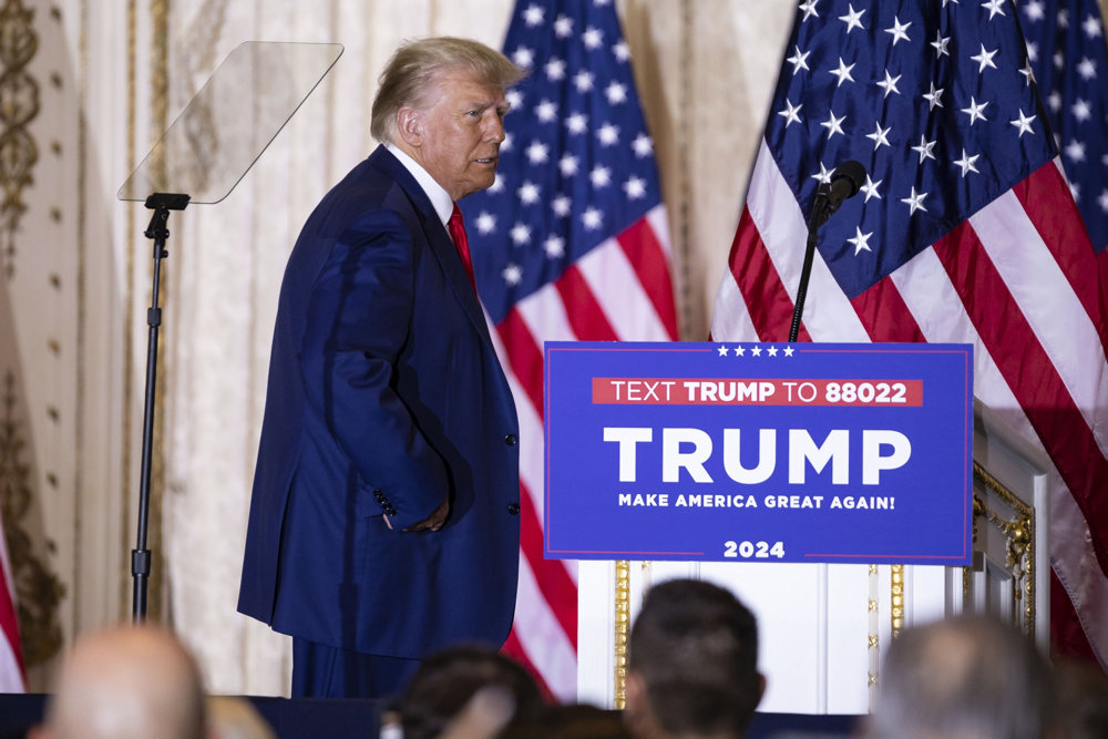 Donald Trump Addresses Supporters After Arraignment