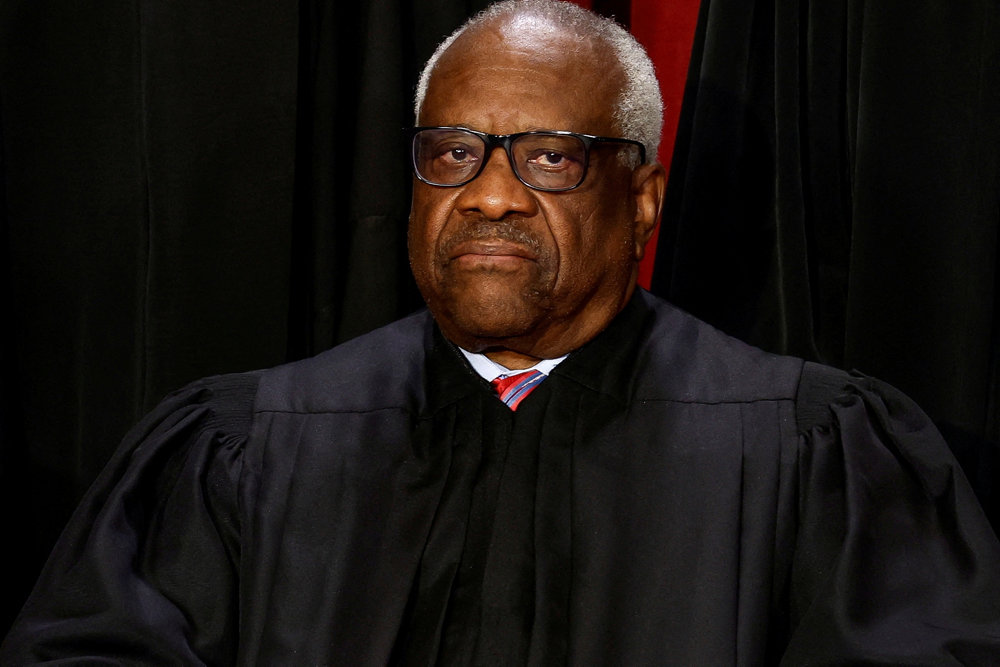 FILE PHOTO: U.S. Supreme Court justices pose for their group portrait at the Supreme Court in Washington