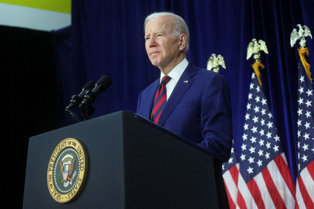 FILE PHOTO: U.S. President Biden visits California