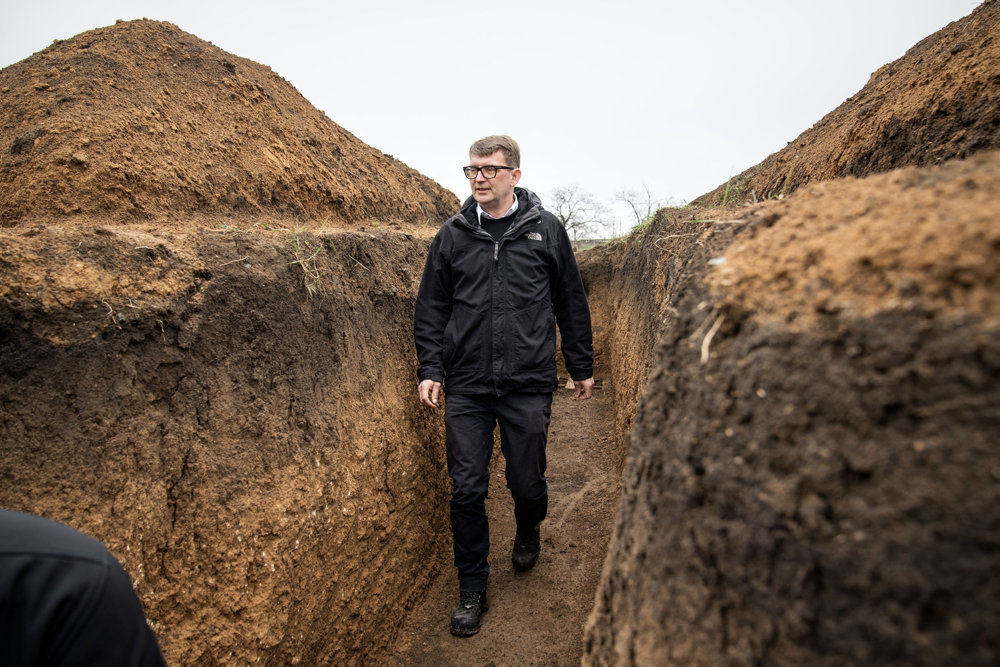 Fungerende forsvarsminister Troels Lund Poulsen besøger Ukraine