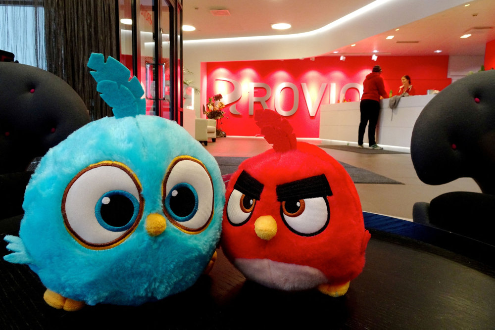 FILE PHOTO: Angry Birds game characters are seen at the Rovio headquarters in Espoo