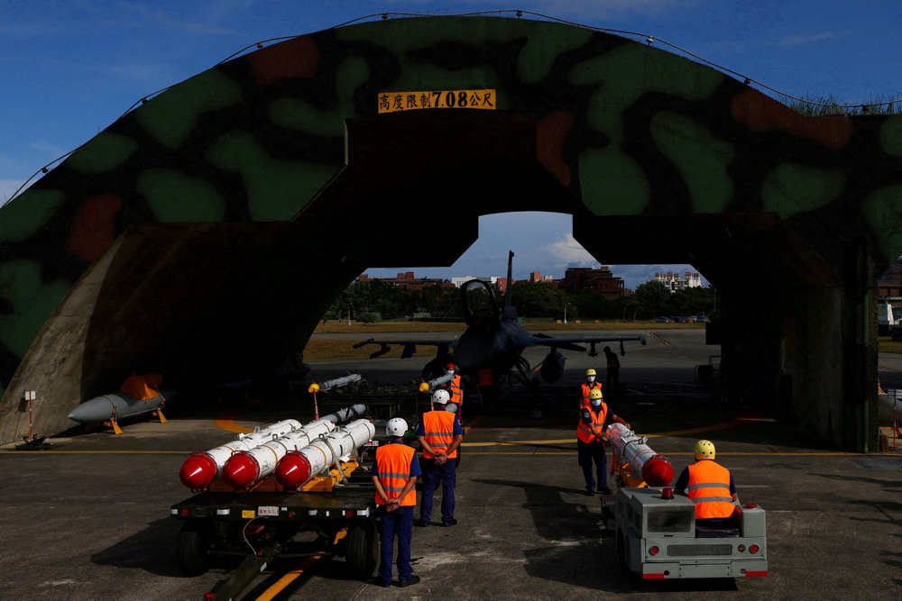 FILE PHOTO: Combat readiness mission at the airbase in Hualien