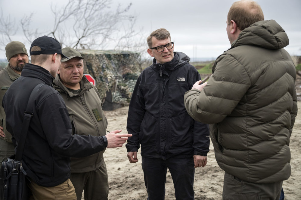 Fungerende forsvarsminister Troels Lund Poulsen besøger Ukraine