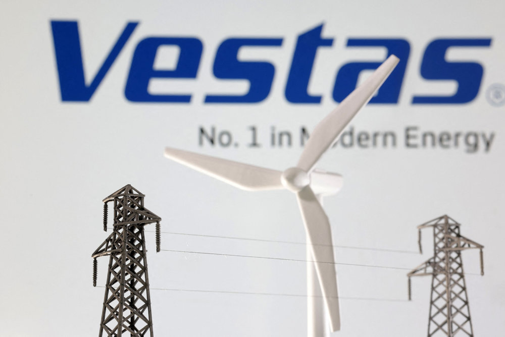 Illustration shows Vestas logo