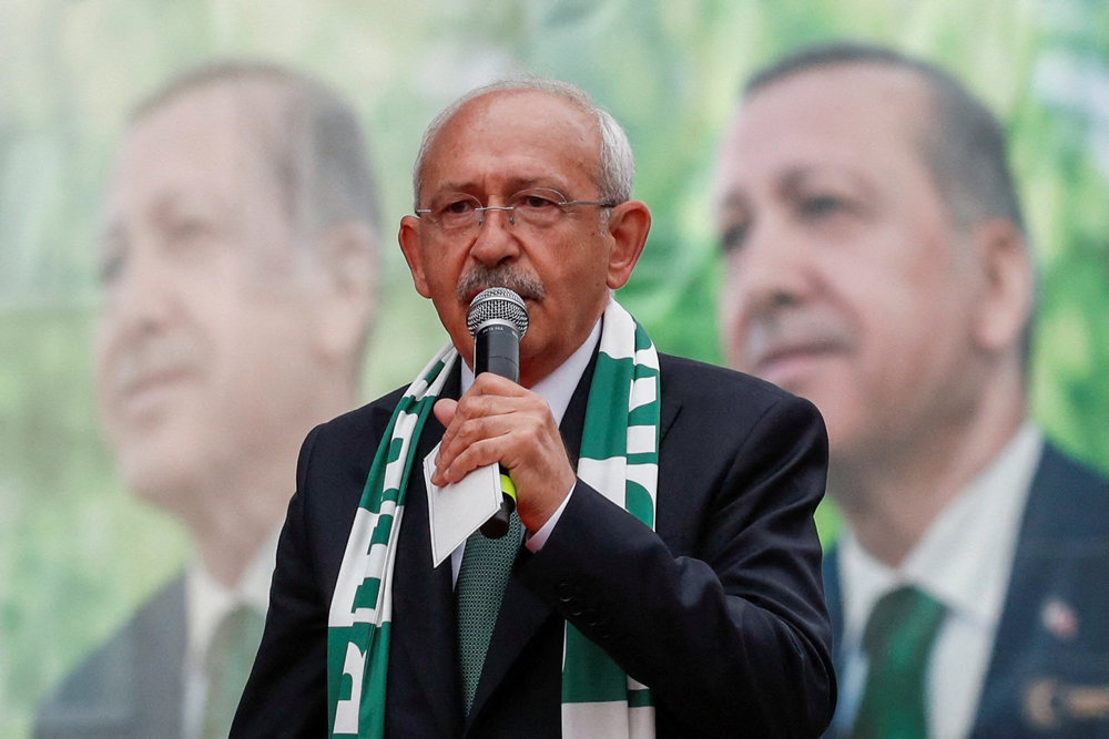 Presidential candidate Kemal Kiliçdaroglu holds a rally ahead of presidential elections, in Bursa