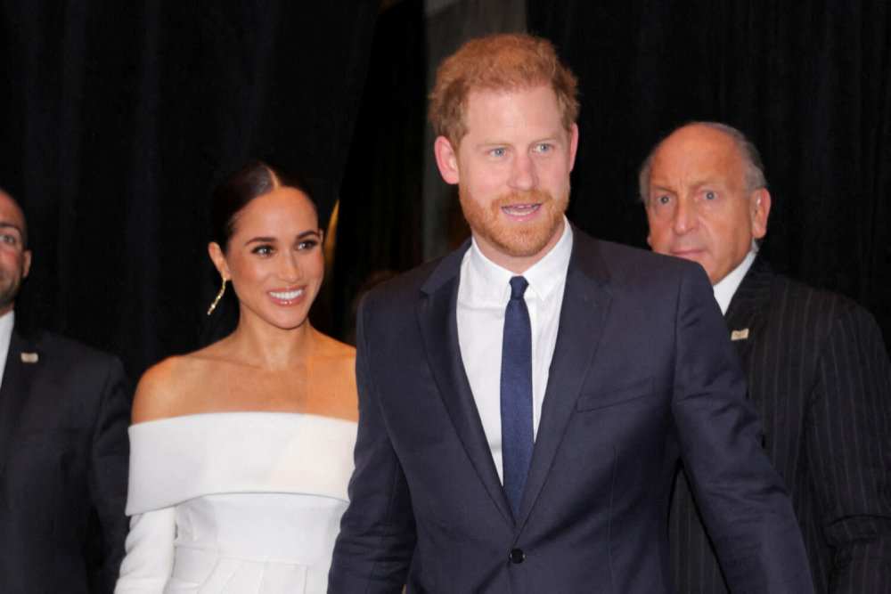 FILE PHOTO: The Duke and Duchess of Sussex, Harry and Meghan, attend the 2022 Robert F. Kennedy Human Rights Ripple of Hope Award Gala in New York City, Prins Harry