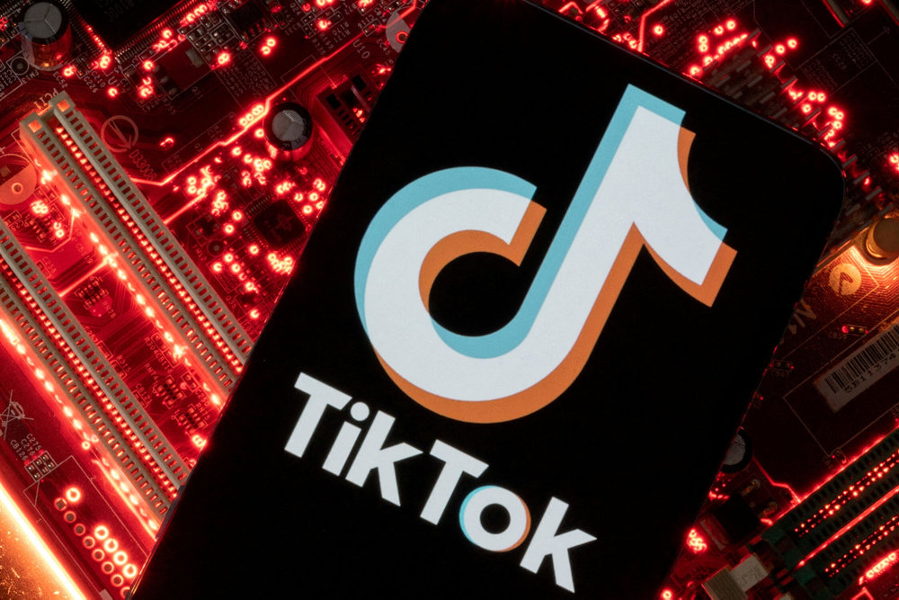 FILE PHOTO: Illustration shows TikTok logo