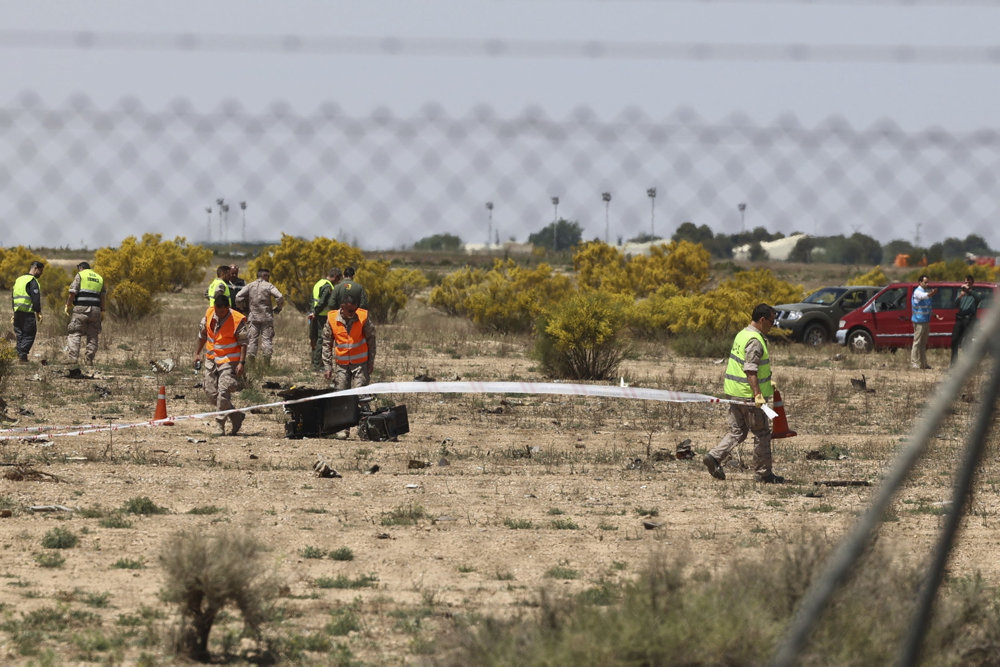 Spain Zaragoza F18 Accident