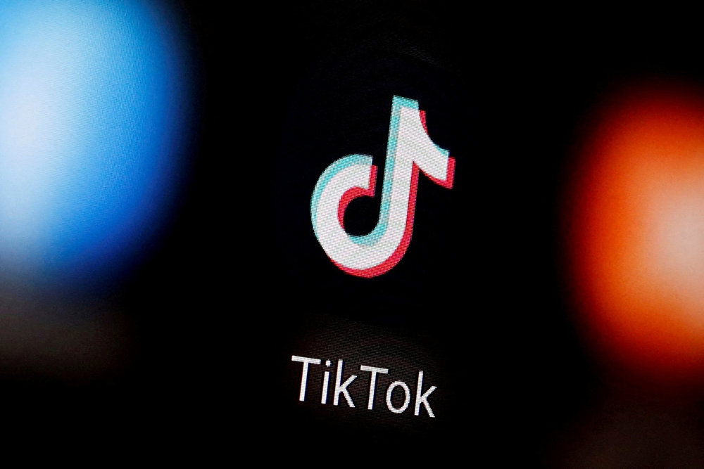 FILE PHOTO: A TikTok logo is displayed on a smartphone in this illustration