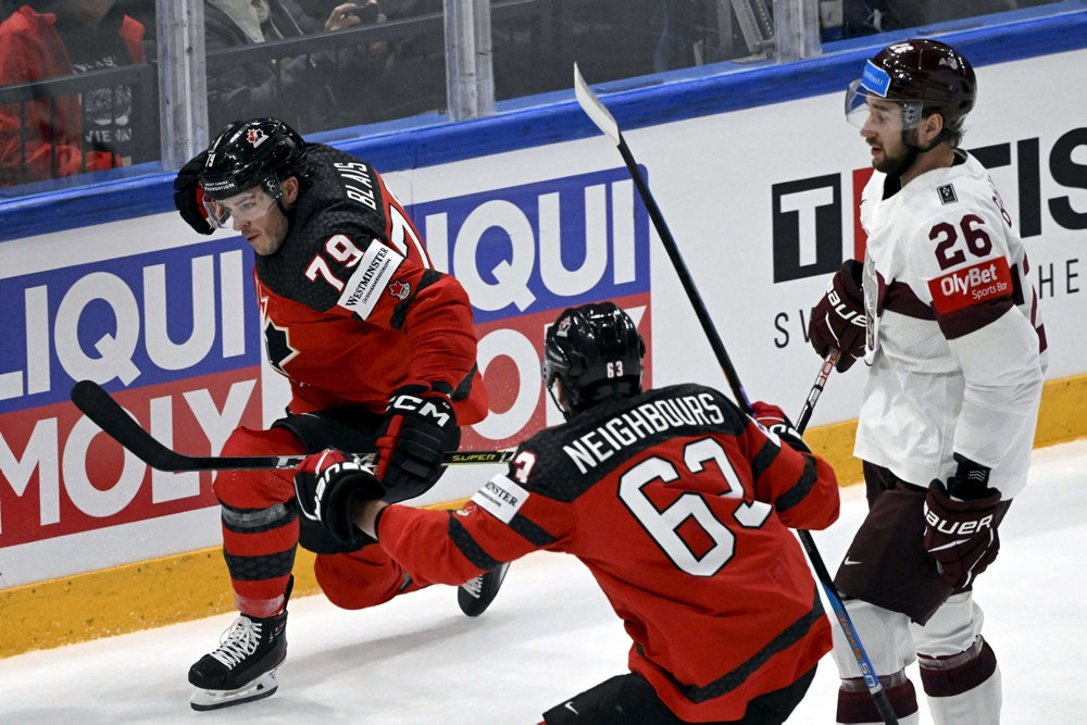 HOCKEY-WC-2023-MEN-CANADA-LATVIA