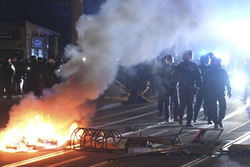 Riots in Leipzig