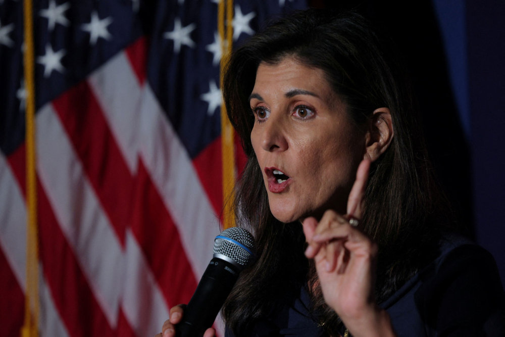 Republican presidential candidate Haley campaigns in Concord