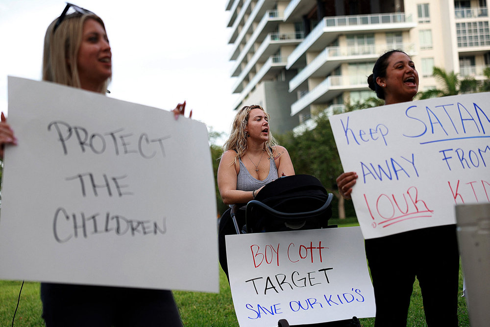 Protestors Hold Boycott Rally Outside A Miami Target Store