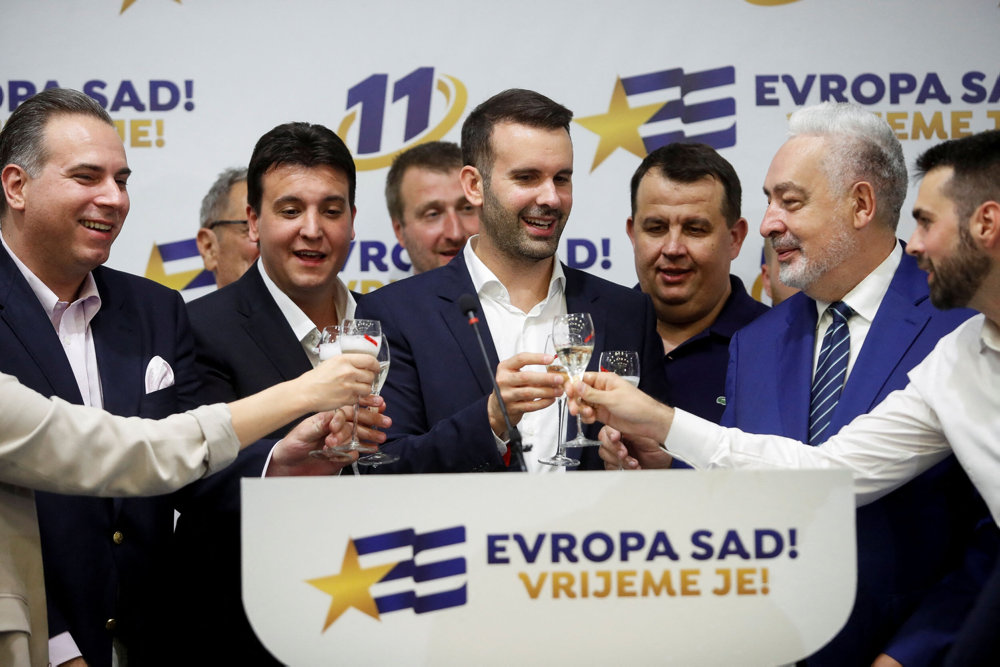 Montenegro holds a snap parliamentary election, in Podgorica