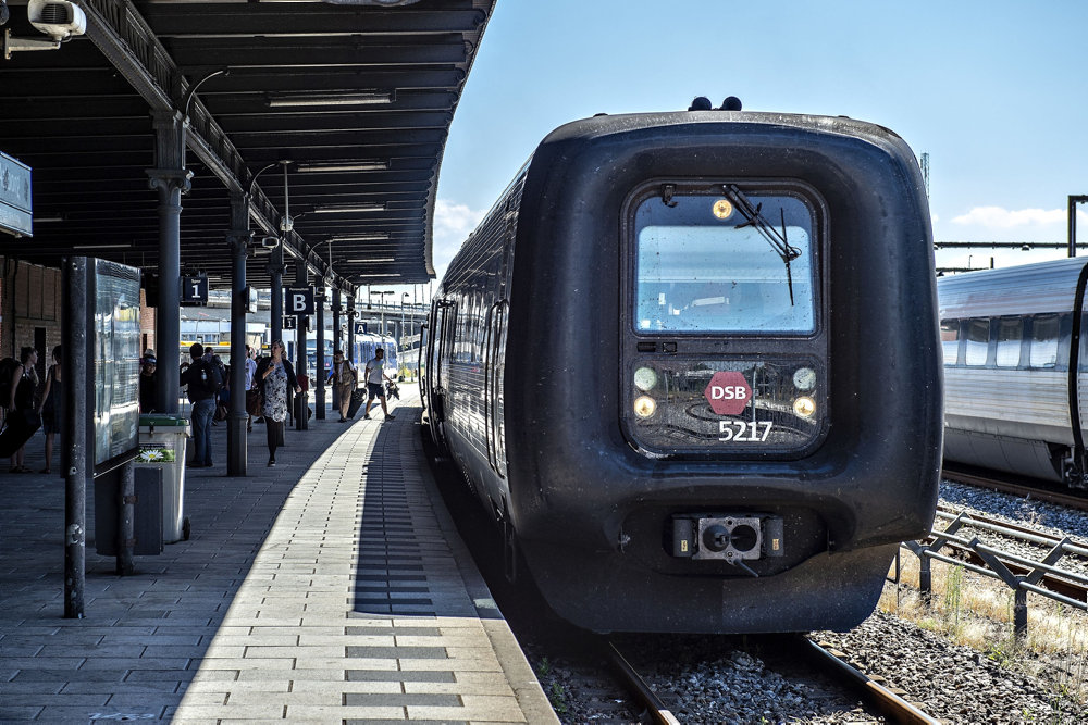 DSB tog på Aalborg Banegård