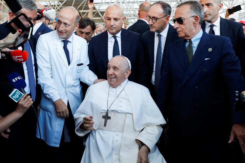 Pope Francis discharged from Gemelli hospital in Rome