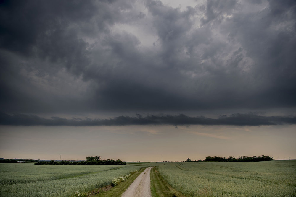 De første regndråber rammer i Vestjylland