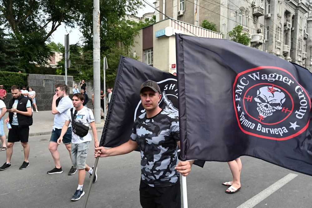 FILE PHOTO: Wagner fighters deployed in Rostov-on-Don