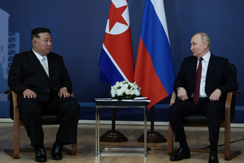 Russia''s President Putin and North Korea''s leader Kim meet in Amur region