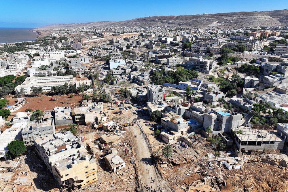 Aftermath of the floods in Derna