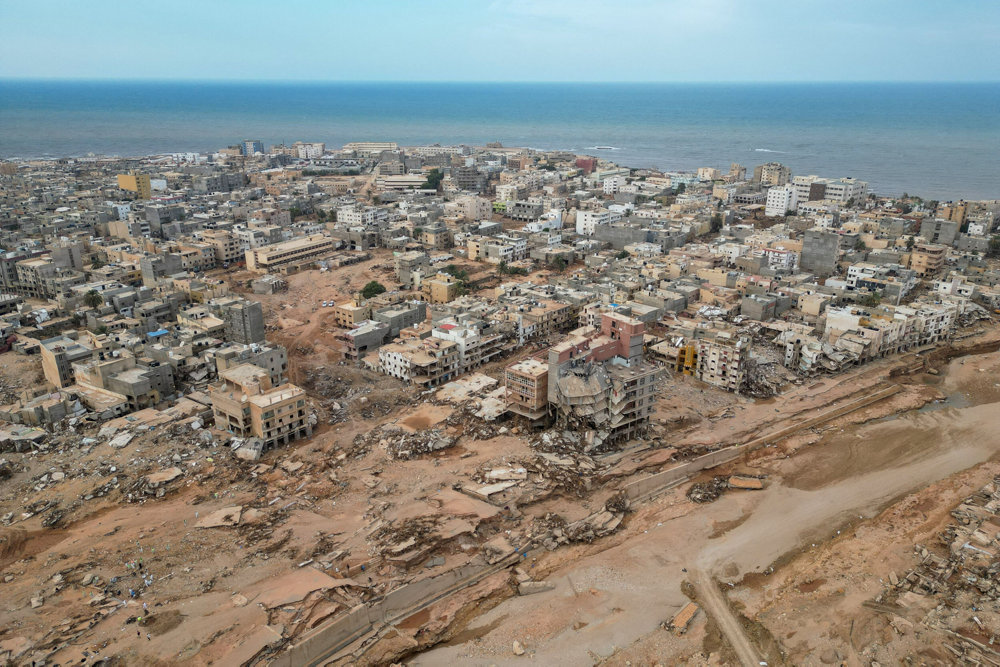 Aftermath of the floods in Derna