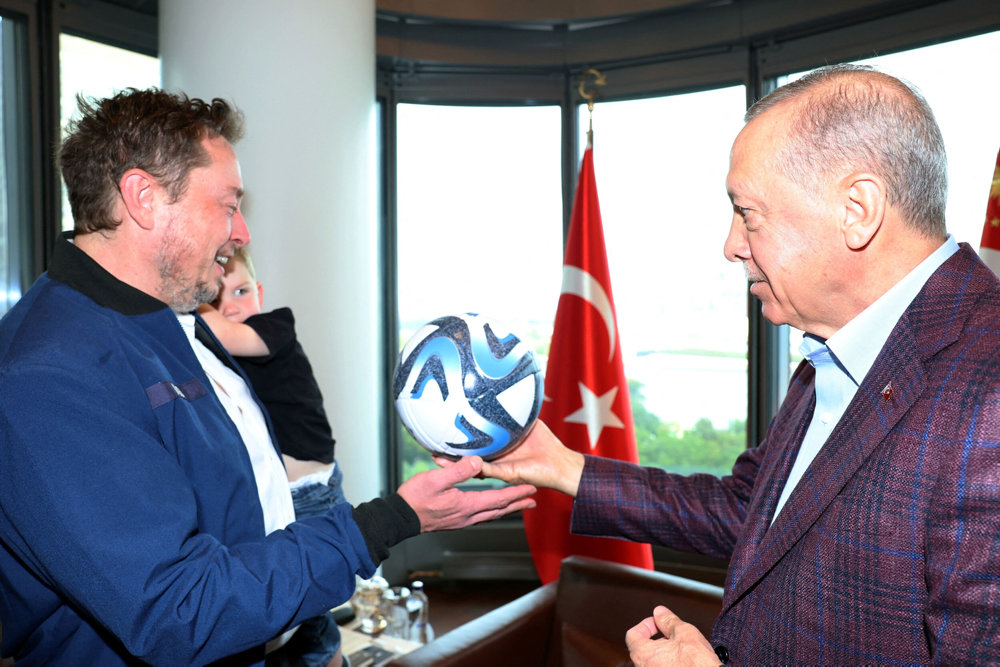 Turkey''s President Tayyip Erdogan meets with Tesla CEO Elon Musk in New York