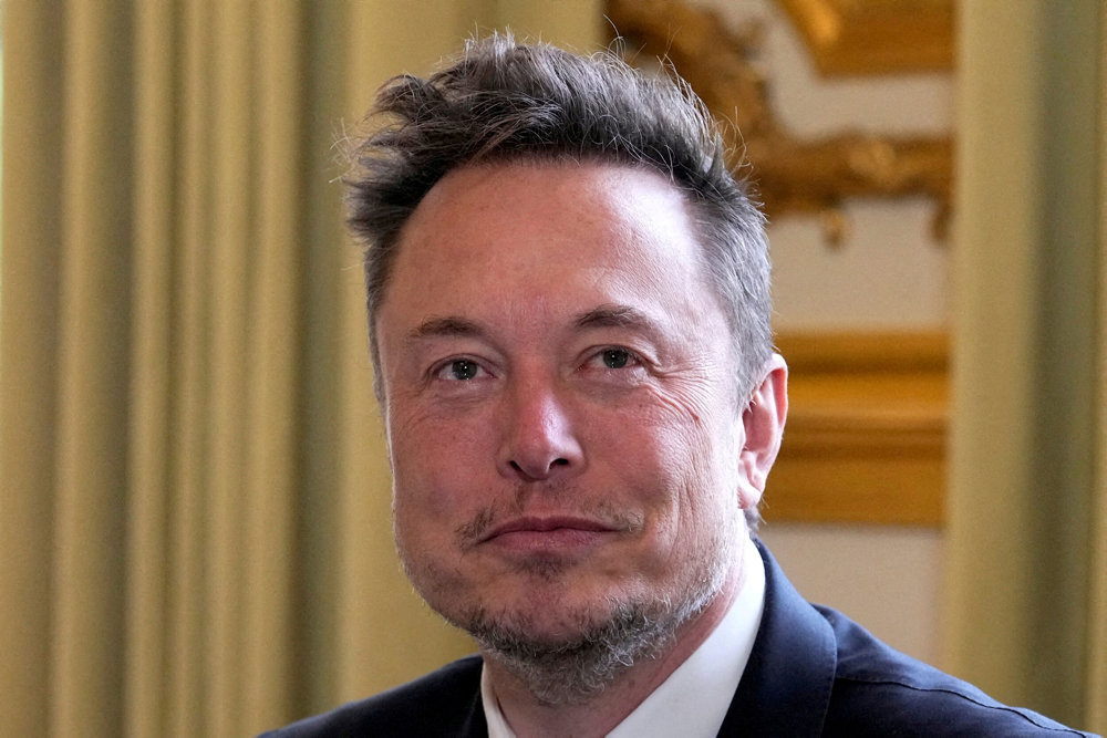 FILE PHOTO: Elon Musk in Paris