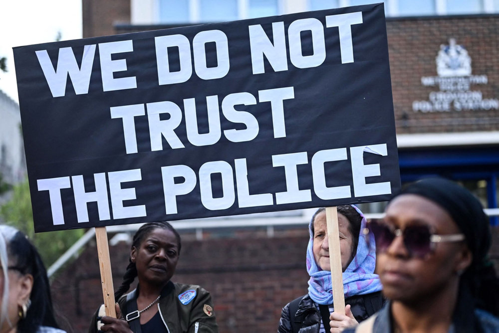 BRITAIN-POLICE-DEMO