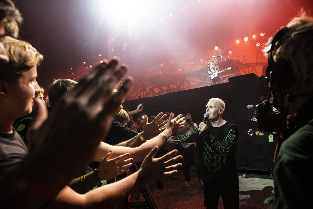 Det danske band The Minds of 99 giver koncert i Parken