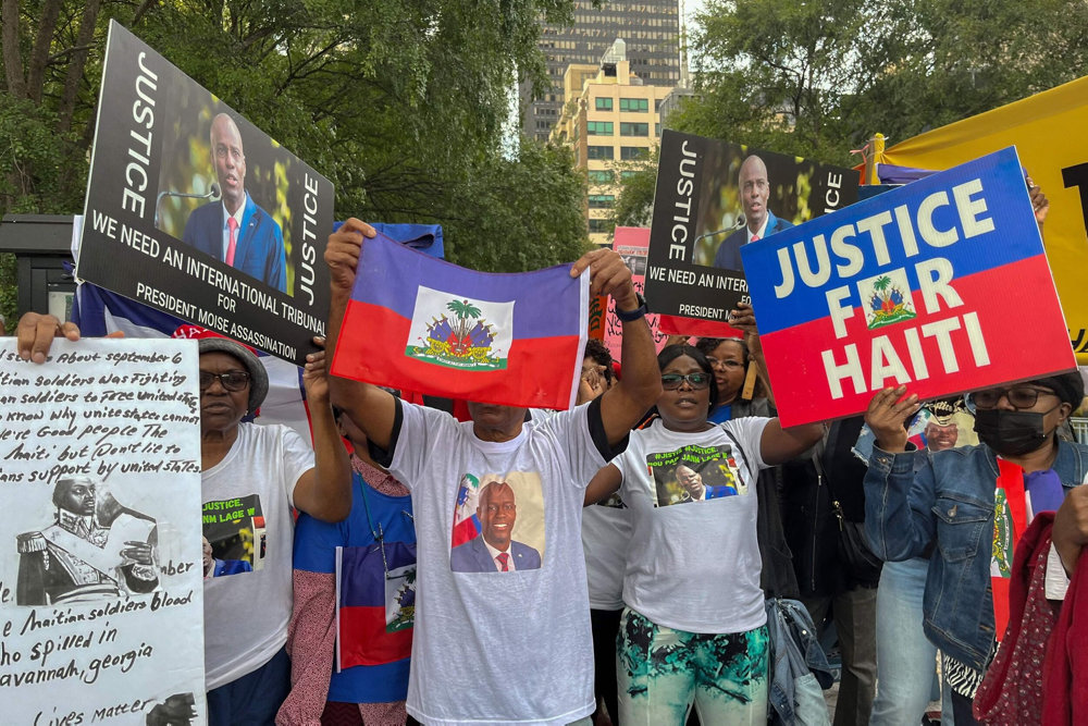 US-UN-HAITI-PROTEST