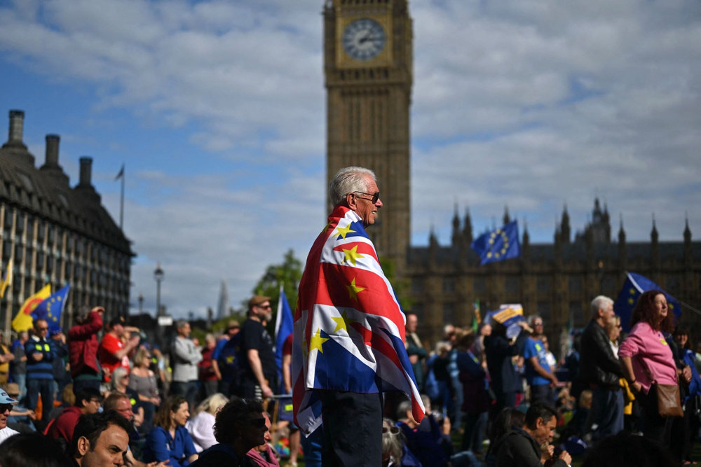 TOPSHOT-BRITAIN-EU-POLITICS-BREXIT-DEMO