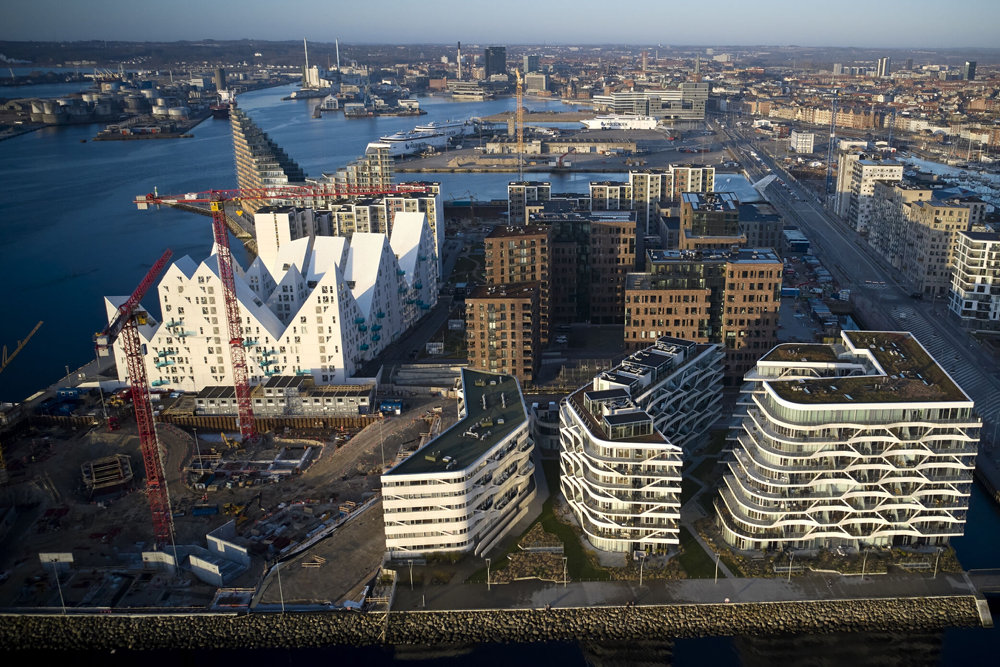 Dronefotos fra Aarhus