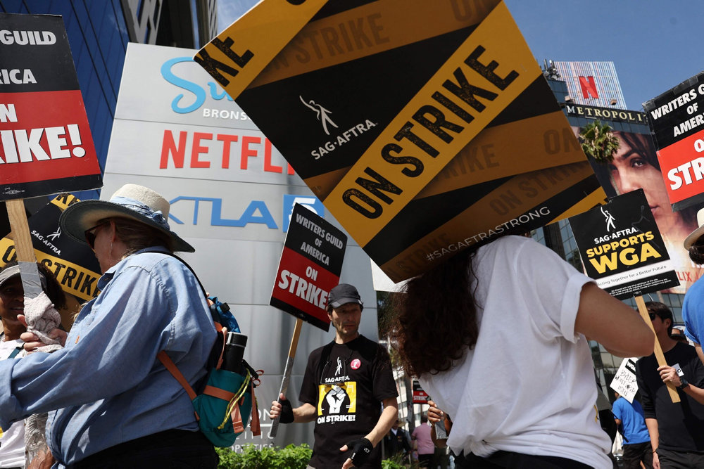 Writers Guild Members Man Picket Lines As Labor Talks Continue