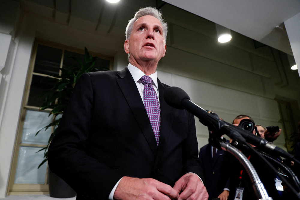 U.S. House Republicans meet at the U.S. Capitol ahead of a looming government shutdown in Washington